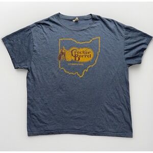 Vintage Cracker Barrel Ohio T Shirt XL Country Store Nostalgia Y2K Distressed